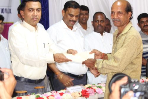 Scheme Awareness Programe held at Surla Bicholim along with distribution of Sanctioned orders under different schems